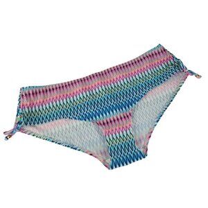 NWT Dorina Aqua Acapulco Bikini Hipster Bottom Bright Rose Graphic L